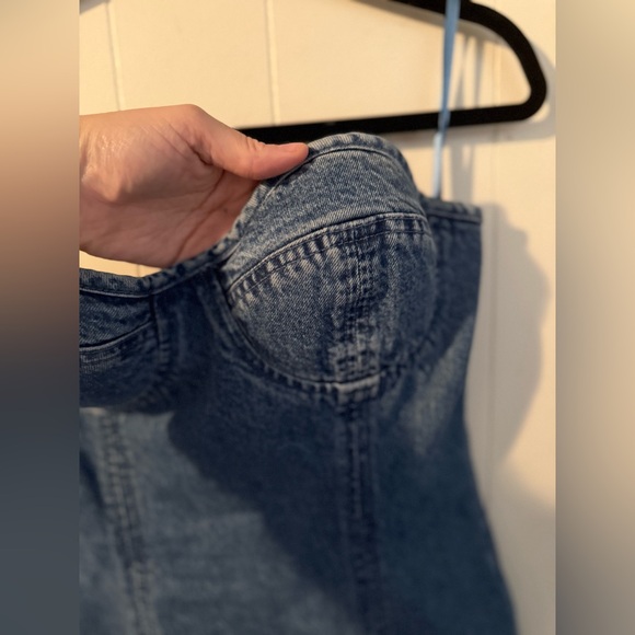 Lovers and Friends Alexis Bustier Mini Denim Dress - size M - Picture 13 of 16